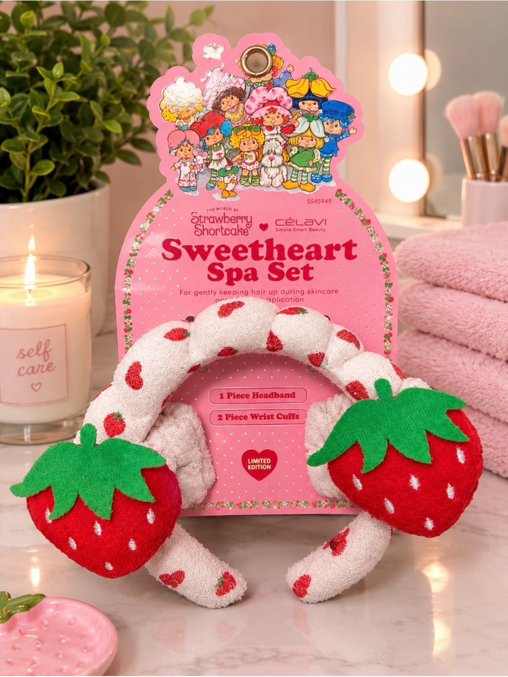 Strawberry Shortcake Sweetheart Spa Set w/cuff